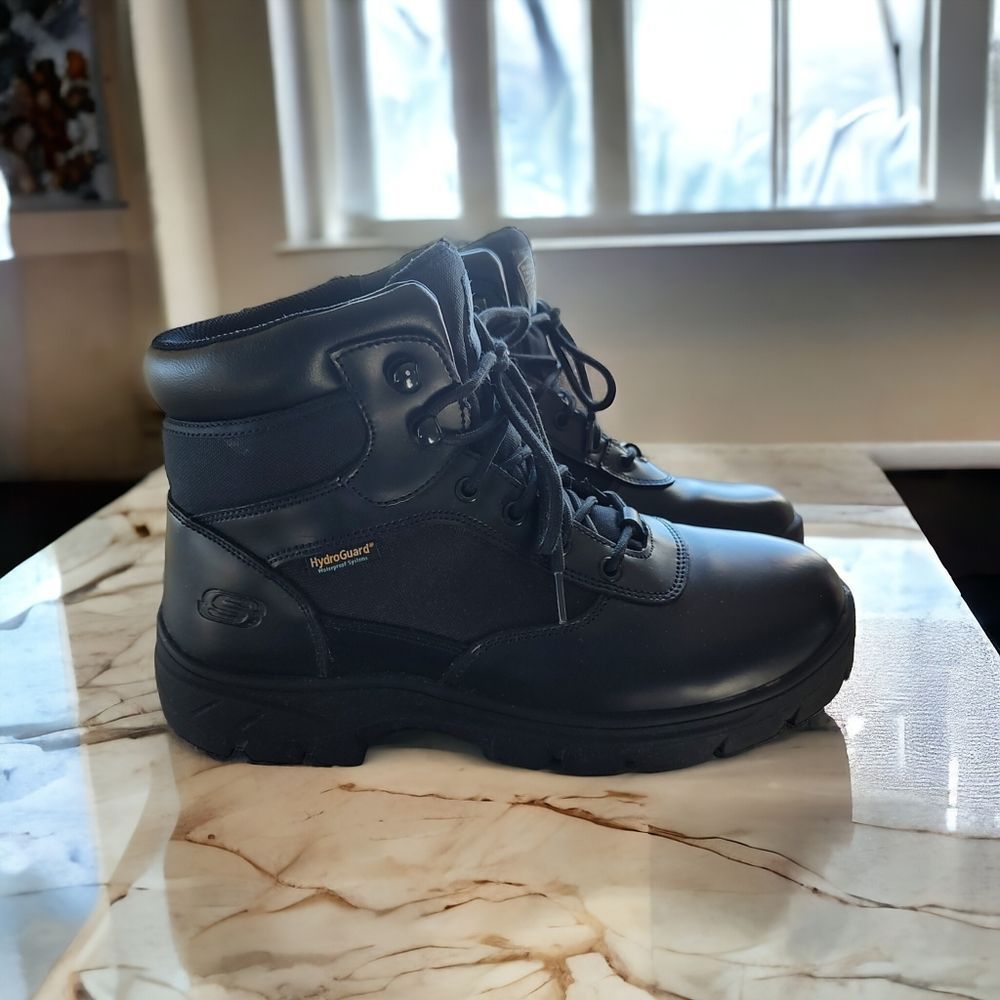 Men's Skechers Wascana-Benen Military Tactical and Motorcycle Boots size 10.5.